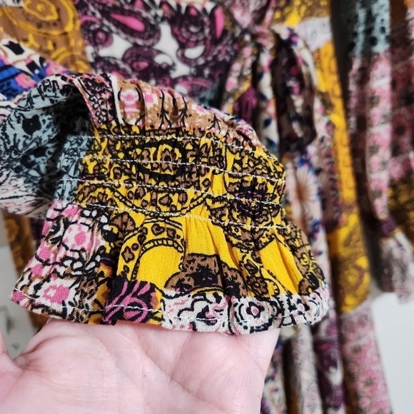 NWT Anthropologie Skies are Blue Alora printed wrap mini Dress - Picture 11 of 11